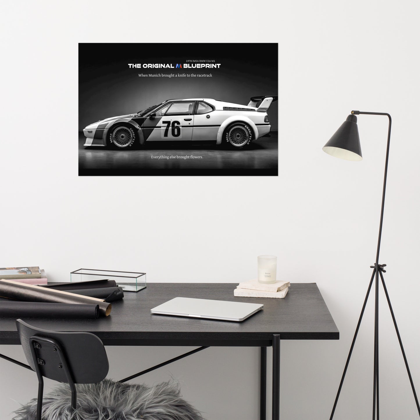 MIENchic — BMW E26 M1 1978 | Original M Blueprint | 24" × 36" Poster