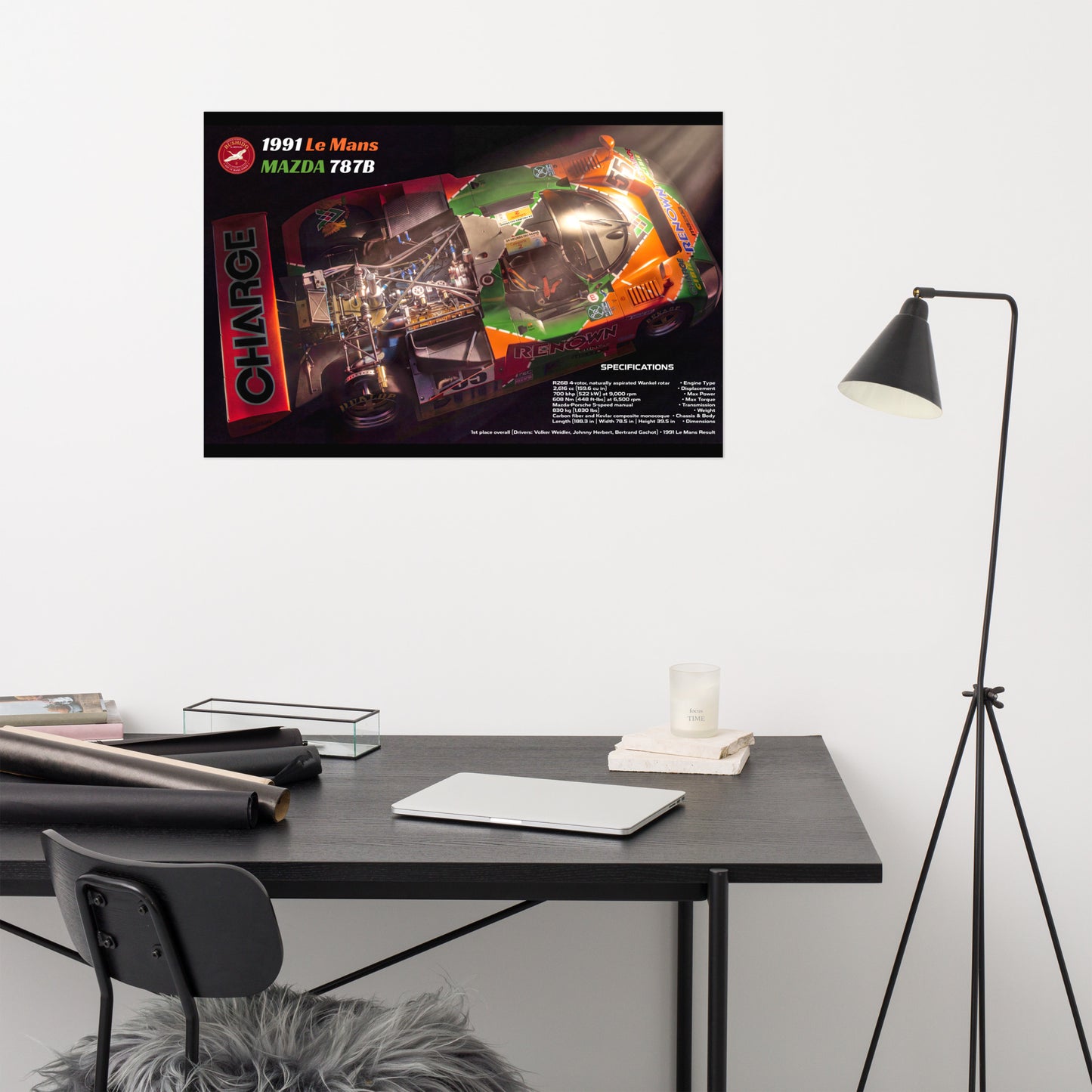 BUSHIDO by MIENchic — CUTAWAY - Mazda 787B Le Mans 1991 | 24" x 36" Poster