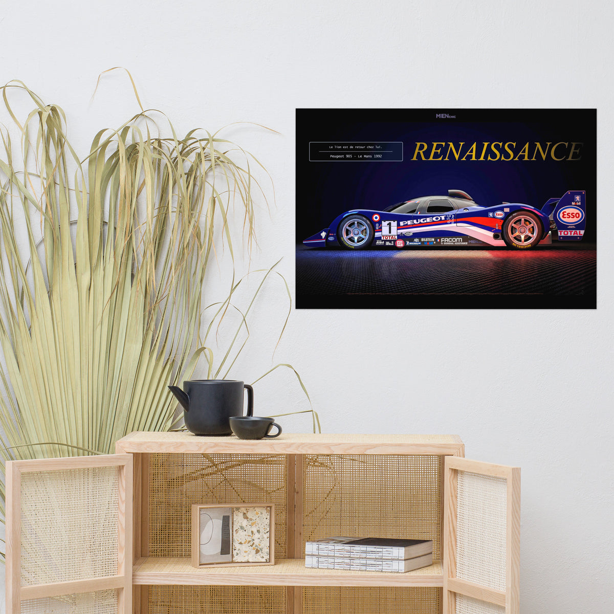 CHEZ NOUS by MIENchic — Peugeot 905 1992–1993 | French LEGENDS of Le Mans Series - RENAISSANCE | 24" x 36" Poster