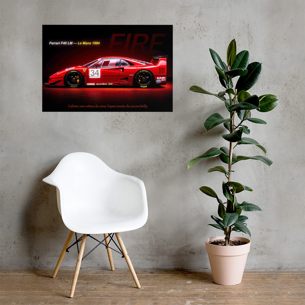 CAVALLO by MIENchic — Ferrari 312P 1969 | 2-of-5 Series - FURY | 24" x 36" Poster