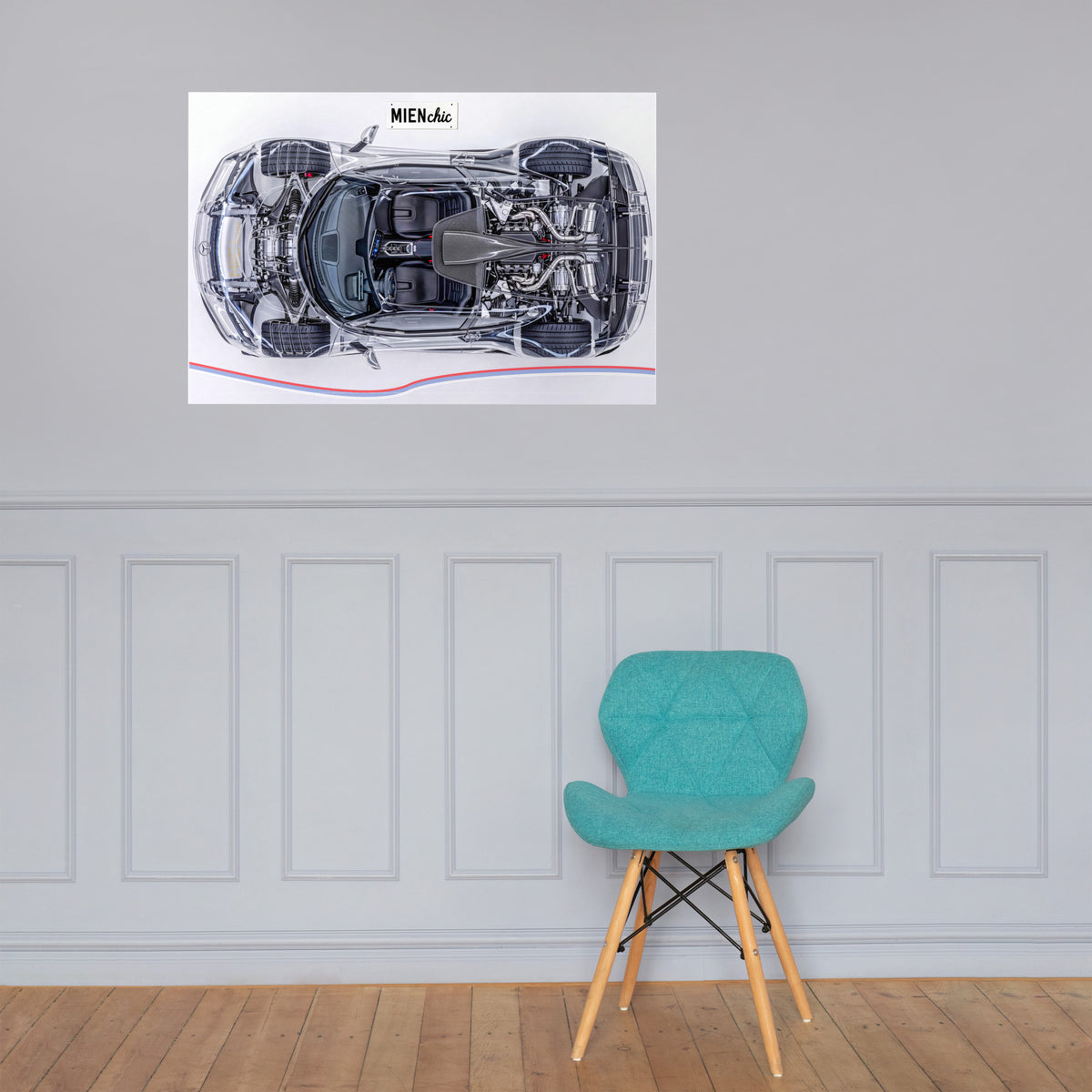 Anatomy of Speed | Hybrid Hypercar Art Print – Independent F1 Engineering X-Ray | 24" x 36" Poster