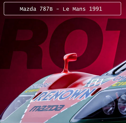 BUSHIDO by MIENchic — Mazda 787B Le Mans 1991 | 1-of-5 Series | Rising Sun Series - ROTARY | 24" x 36" Poster