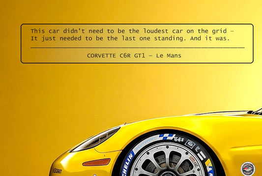 American Endurance Series - ENDURANCE | MIENchic — CORVETTE C6R GT1 | 24" x 36" Poster