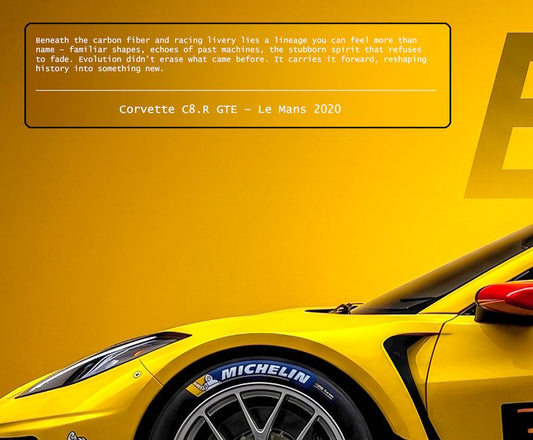 American Endurance Series - EVOLUTION | MIENchic — Corvette C8.R GTE 2020 | 24" x 36" Poster