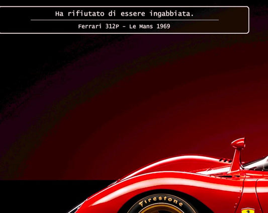 CAVALLO by MIENchic — Ferrari 312P 1969 | 2-of-5 Series - FURY | 24" x 36" Poster