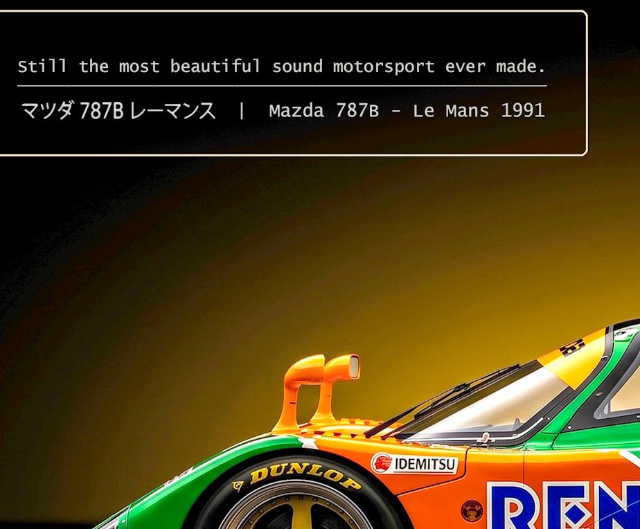 MIENchic — Mazda 787B 1991 Le Mans | LEGENDS of Le Mans Series - ROTARY | 24" x 36" Poster