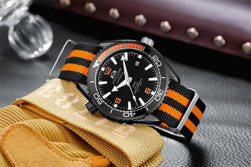 Professional Automatic Diving Watch - Men's Luxury Timepiece