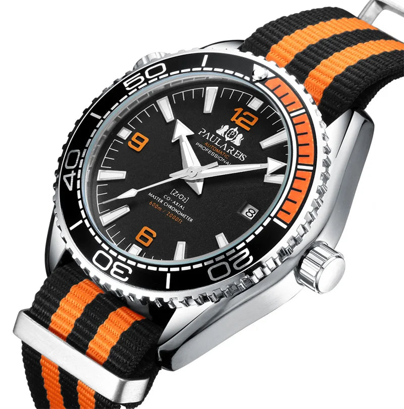 Professional Automatic Diving Watch - Men's Luxury Timepiece