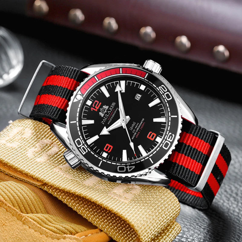 Professional Automatic Diving Watch - Men's Luxury Timepiece