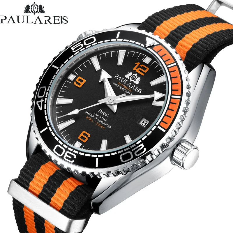 Professional Automatic Diving Watch - Men's Luxury Timepiece
