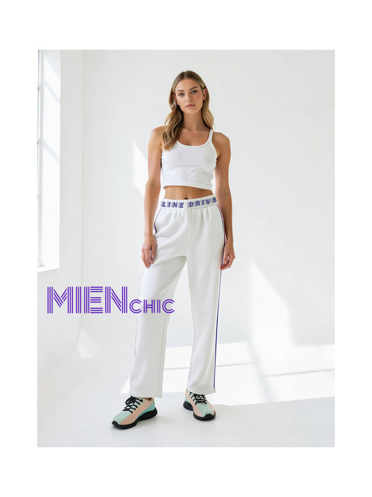 MIENchic Women's DRIVELINE Wide Leg Casual Pants - Premium Fabric Tech