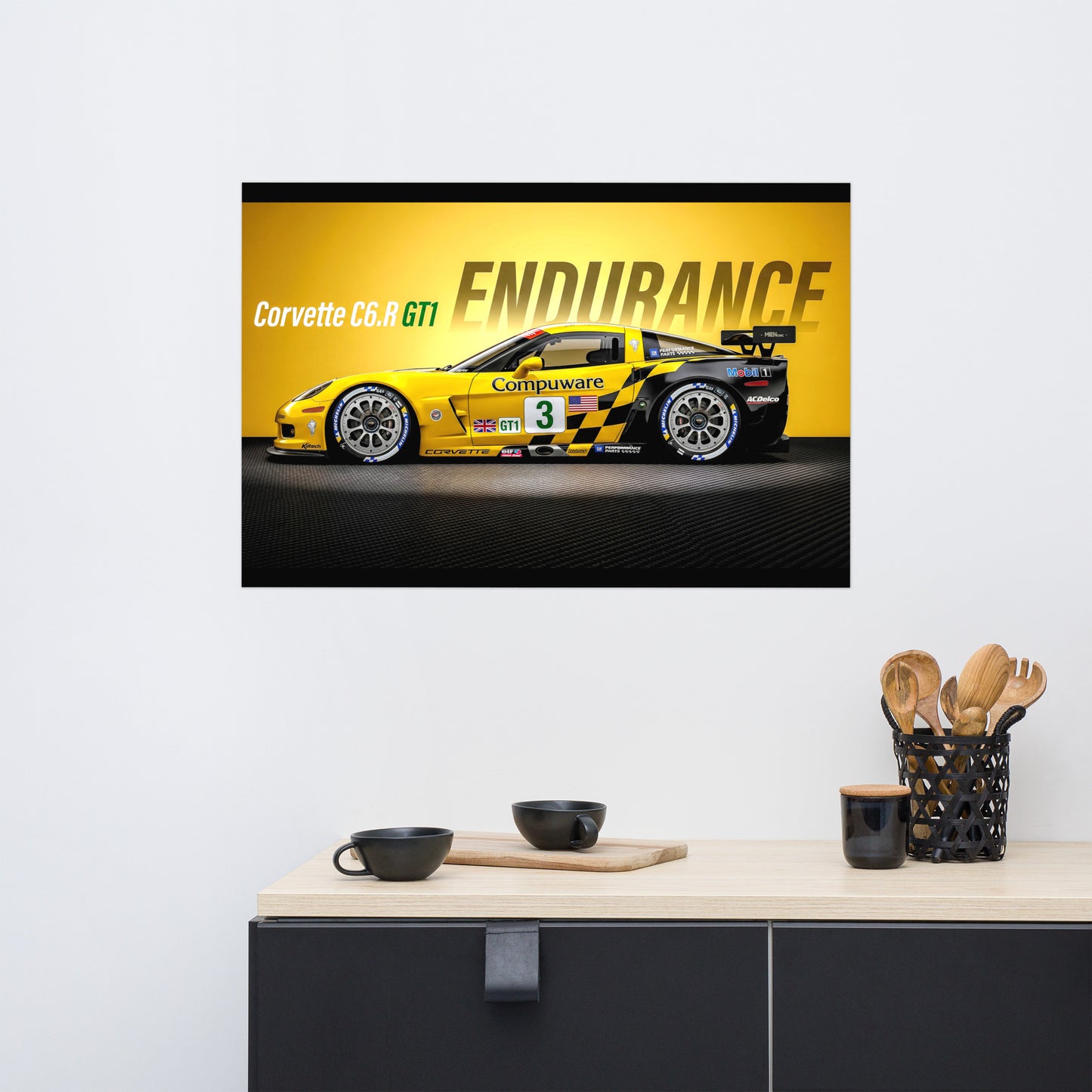 MIENchic — CORVETTE C6R GT1 | American Endurance Series - ENDURANCE | 24" x 36" Poster