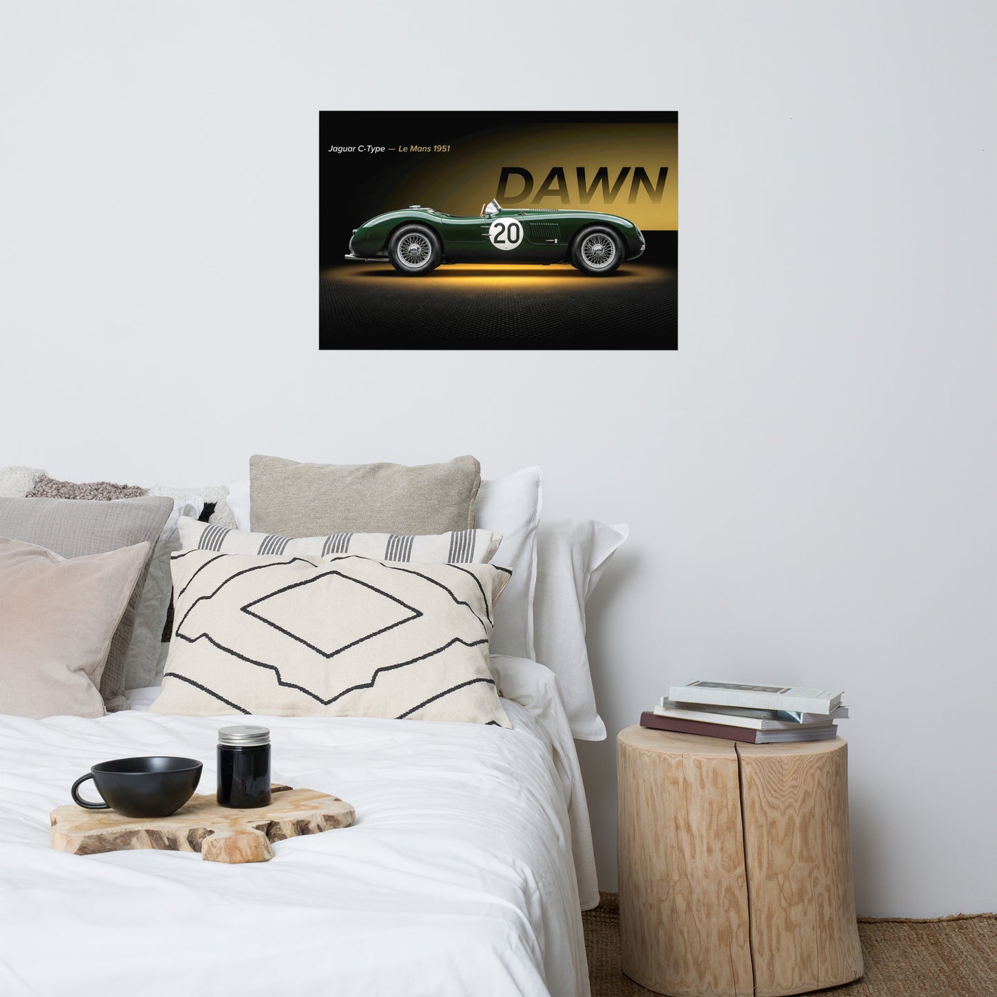 MIENchic — Jaguar C-Type 1951 Le Mans | LEGENDS of Le Mans Series - DAWN | 24" x 36" Poster
