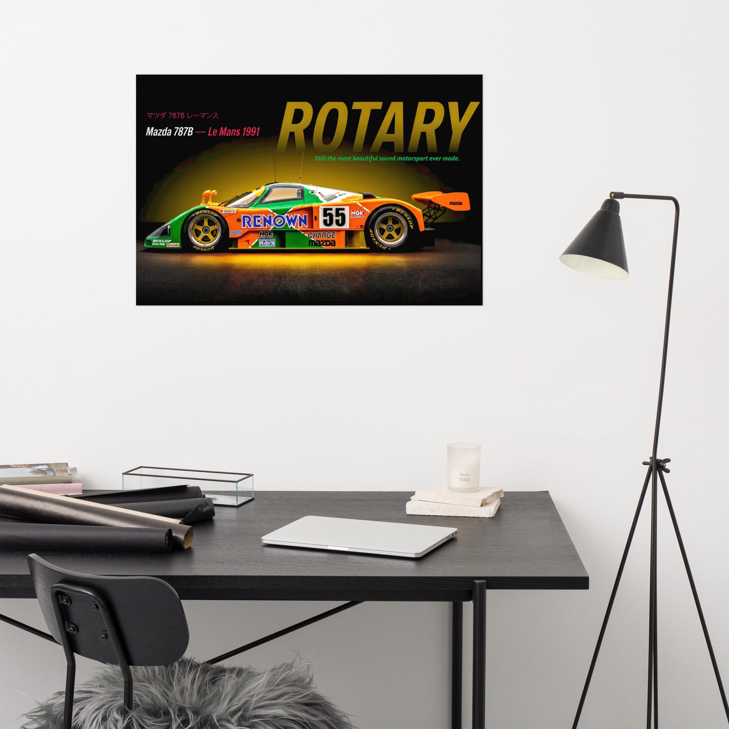 MIENchic — Mazda 787B 1991 Le Mans | LEGENDS of Le Mans Series - ROTARY | 24" x 36" Poster