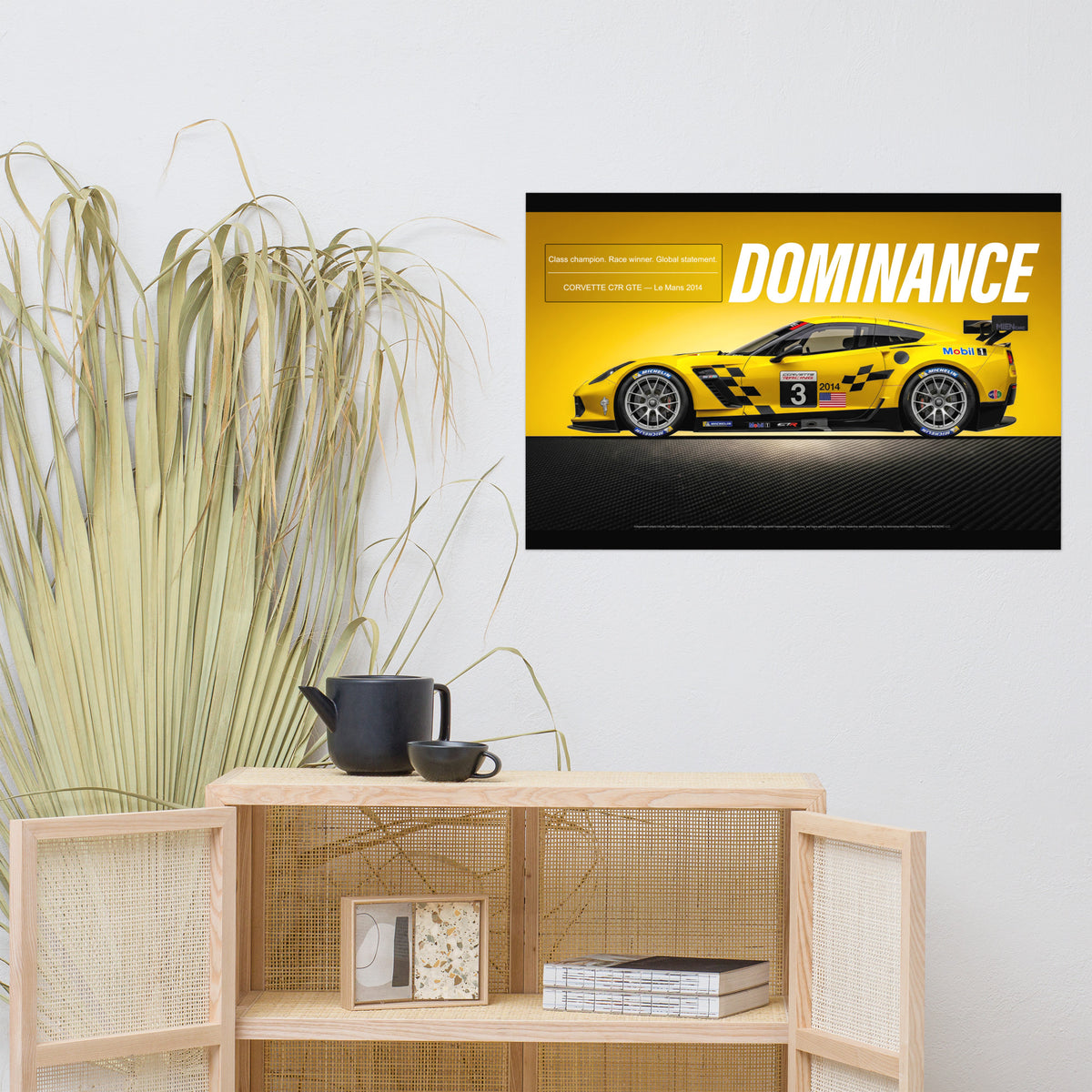 MIENchic — CORVETTE C7R GTE 2014 | American Endurance Series - DOMINANCE | 24" x 36" Poster