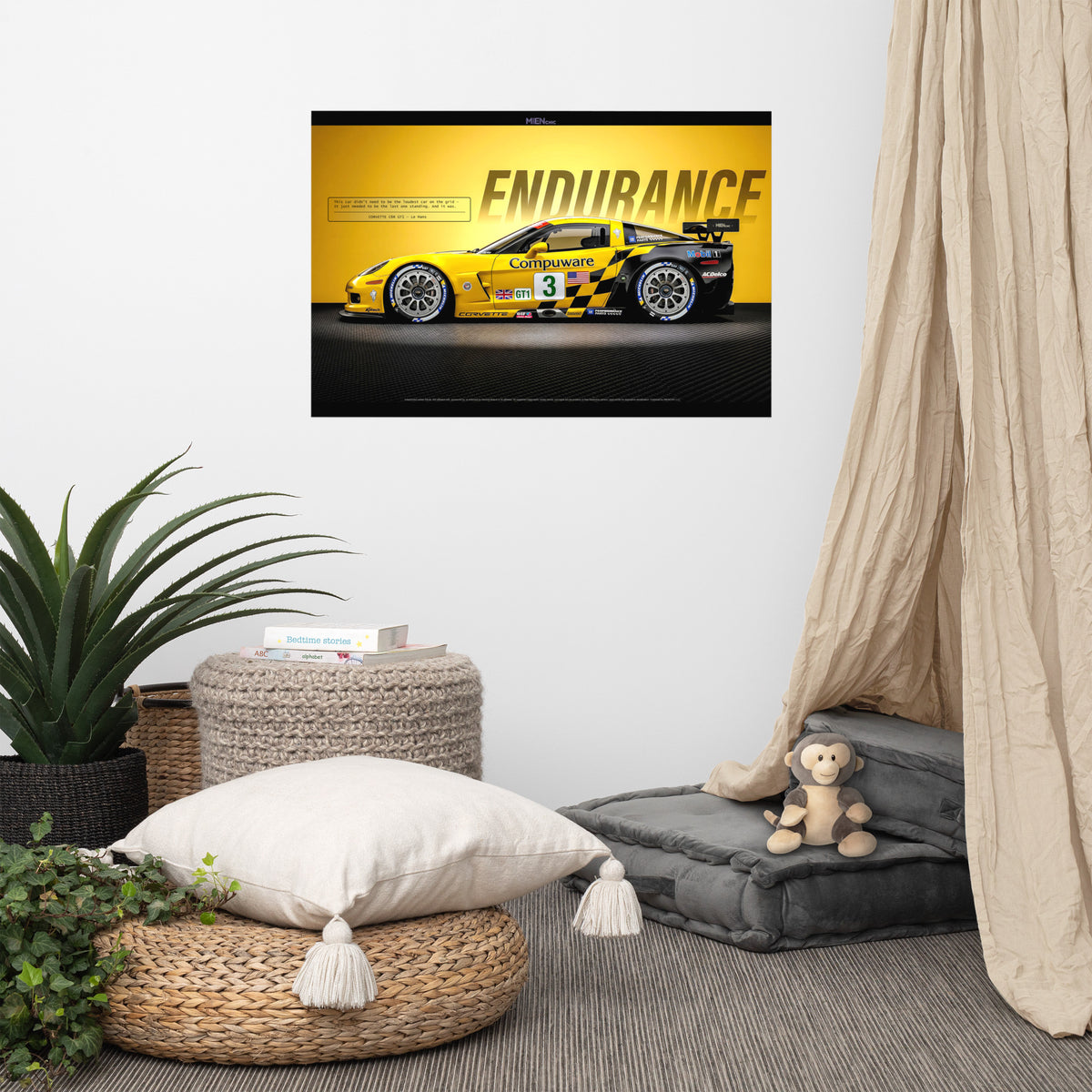 American Endurance Series - ENDURANCE | MIENchic — CORVETTE C6R GT1 | 24" x 36" Poster