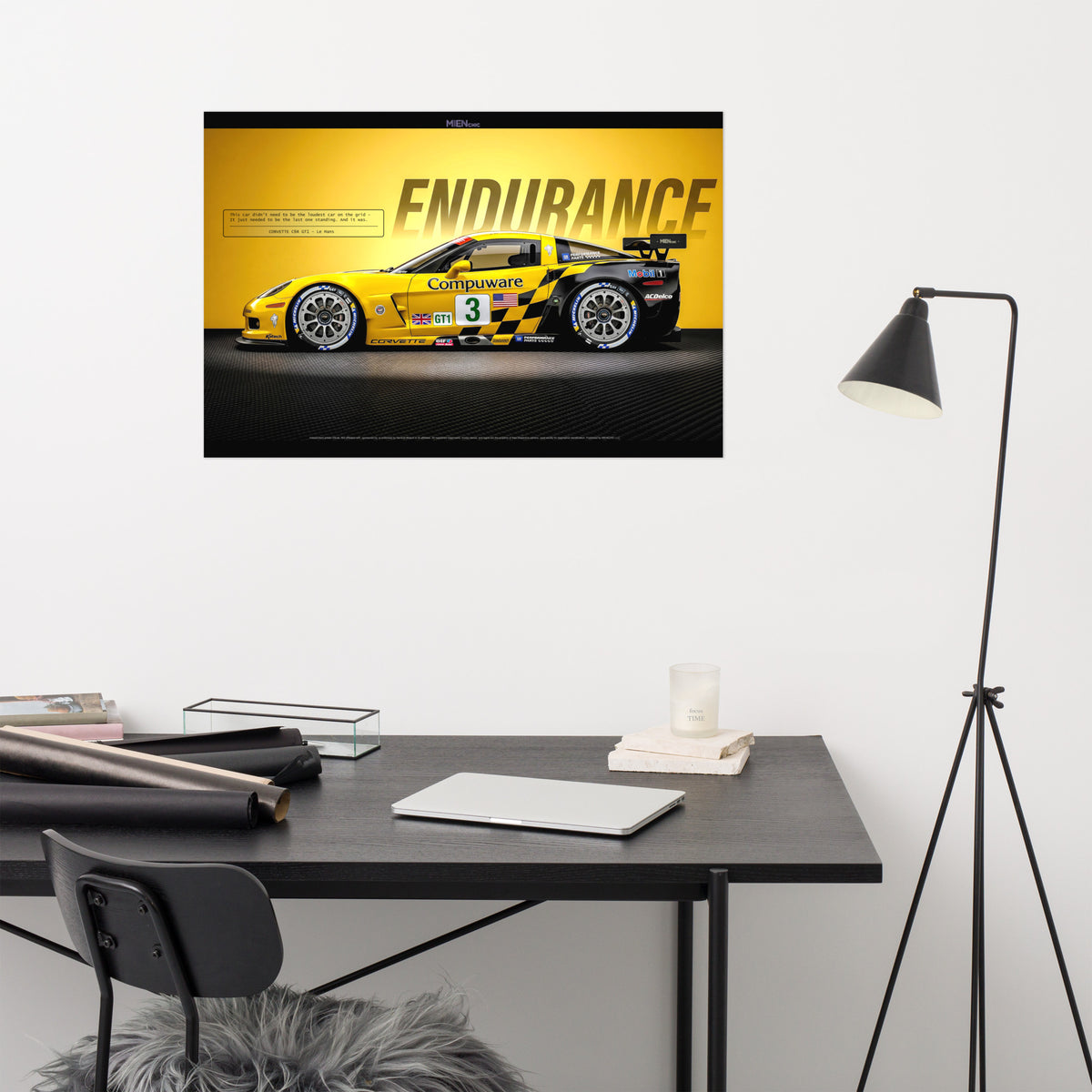 American Endurance Series - ENDURANCE | MIENchic — CORVETTE C6R GT1 | 24" x 36" Poster