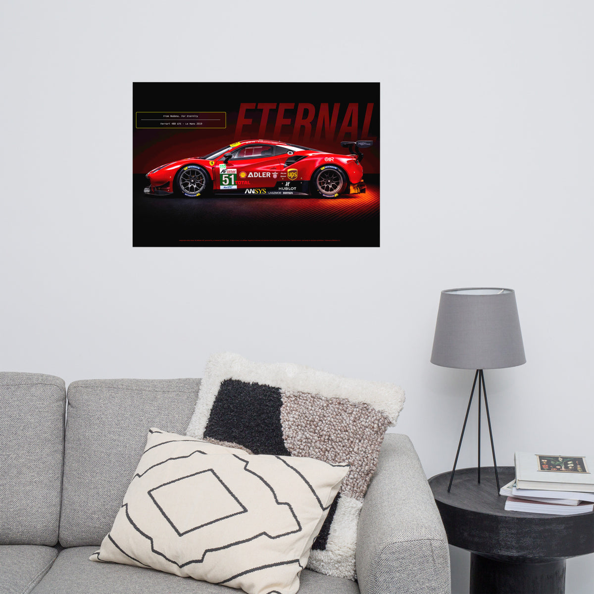 CAVALLO by MIENchic | Ferrari 488 GTE 2019 | 5-of-5 Series - ETERNAL | 24" x 36" Poster