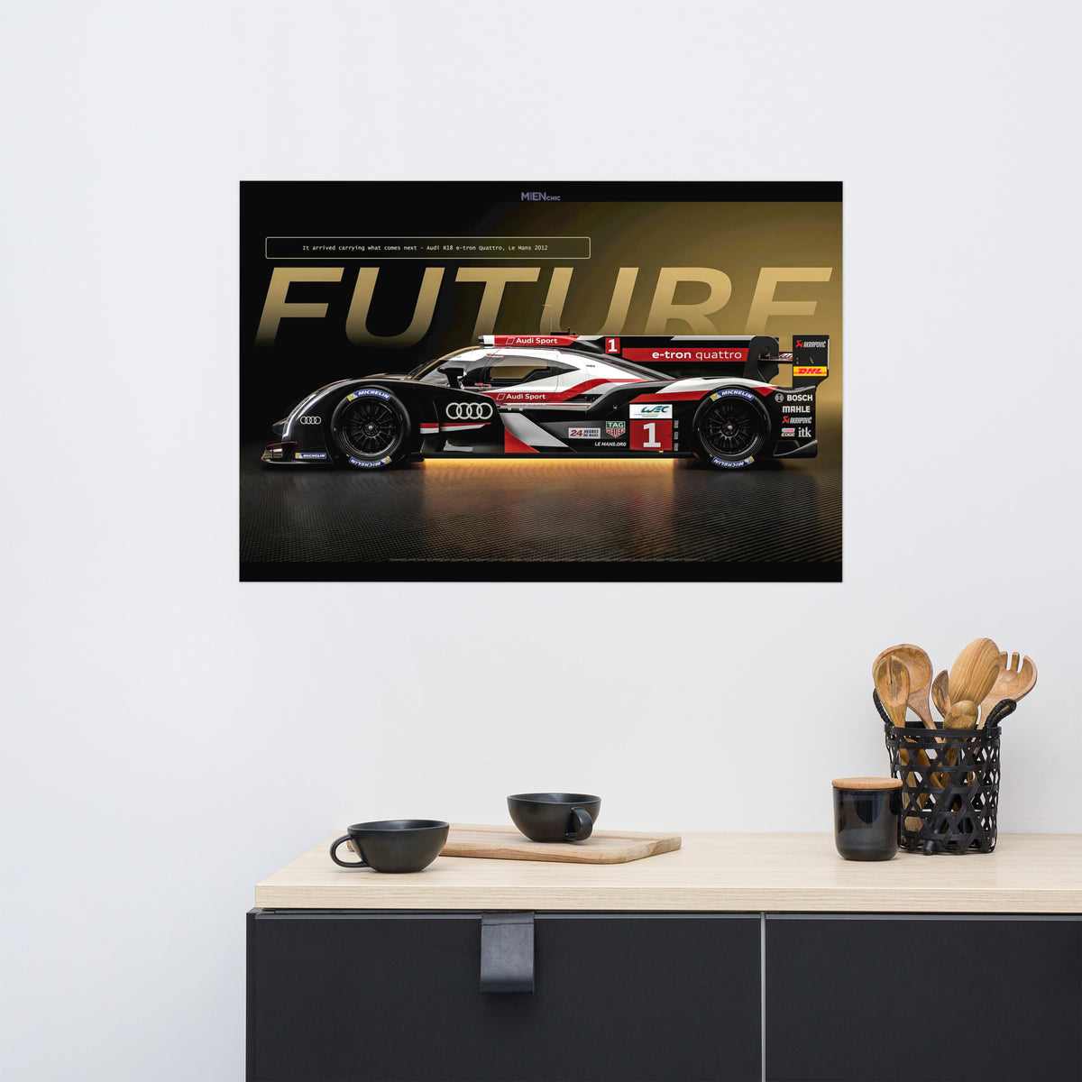 MIENchic — Audi R18 e-tron Quattro 2012 Le Mans | LEGENDS of Le Mans Series - FUTURE | 24" x 36" Poster