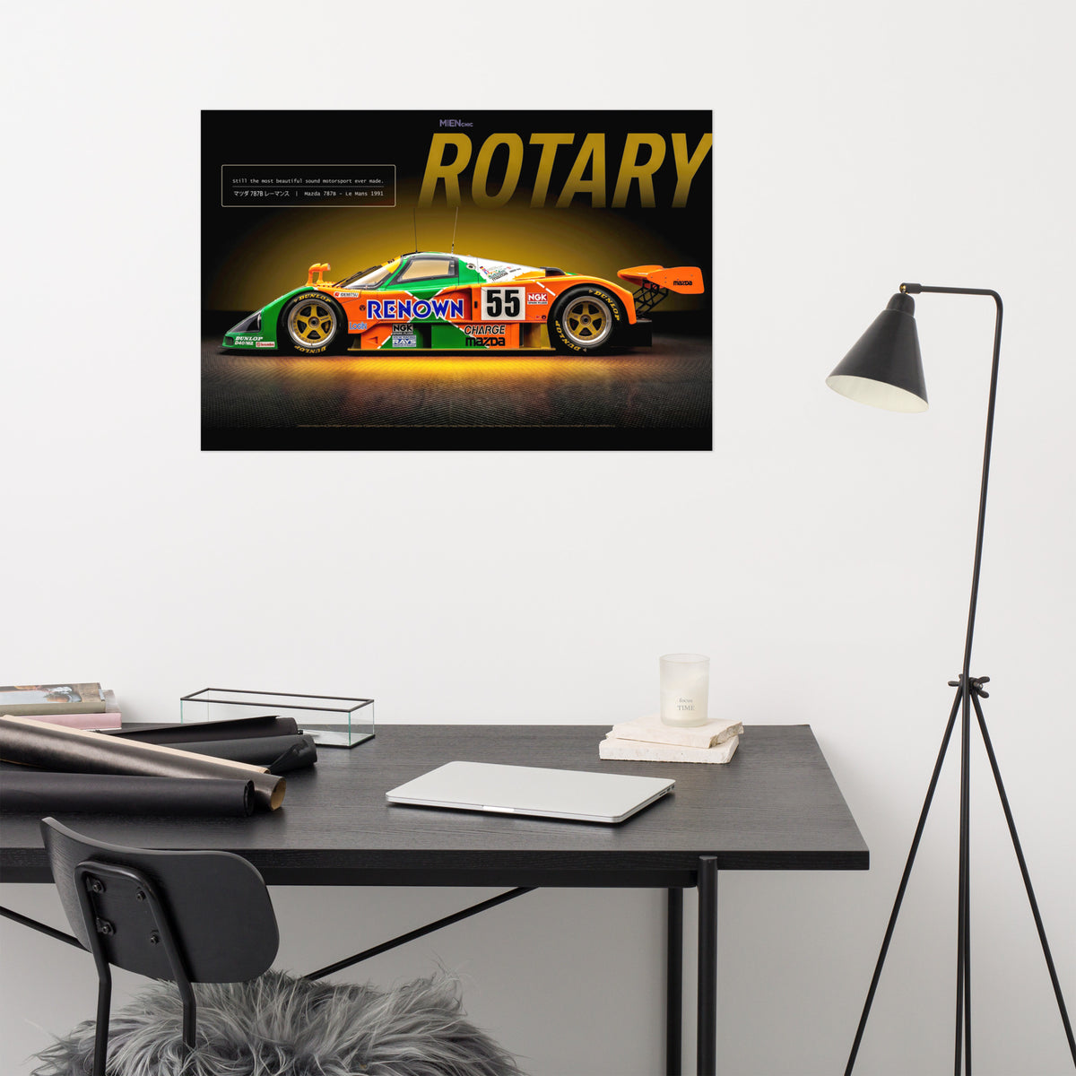 MIENchic — Mazda 787B 1991 Le Mans | LEGENDS of Le Mans Series - ROTARY | 24" x 36" Poster
