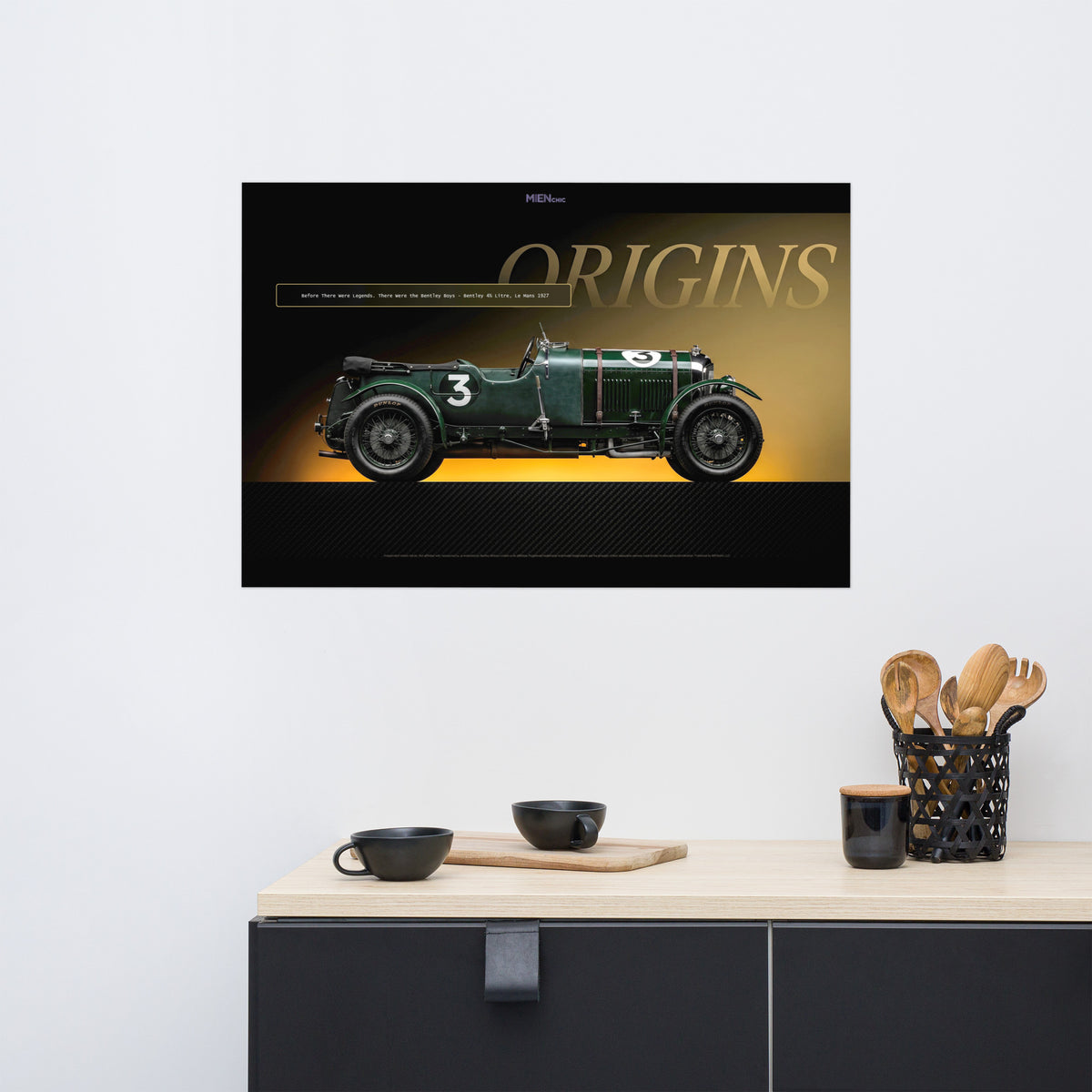 MIENchic — Bentley 1927 4½ Litre Le Mans | LEGENDS of Le Mans Series - ORIGINS | 24" x 36" Poster