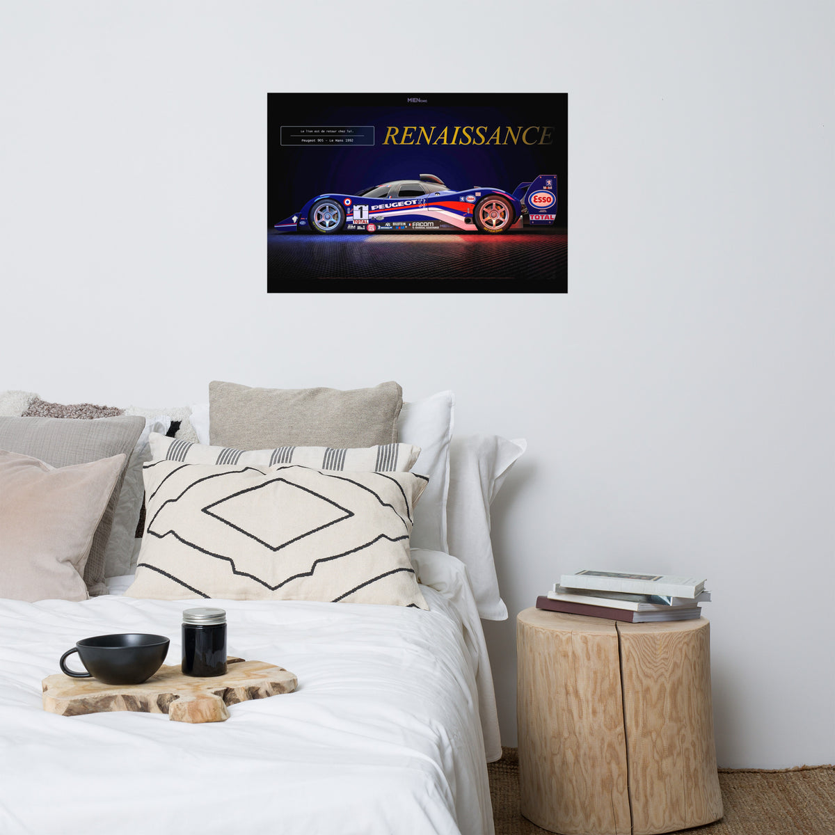 CHEZ NOUS by MIENchic — Peugeot 905 1992–1993 | French LEGENDS of Le Mans Series - RENAISSANCE | 24" x 36" Poster
