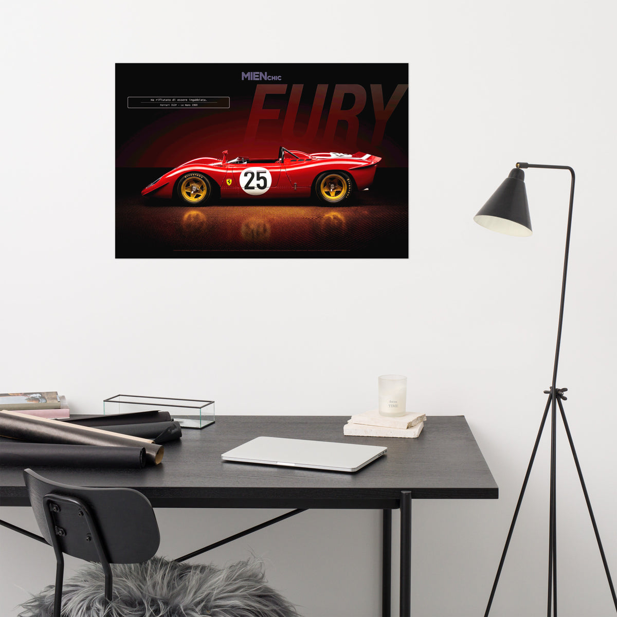 CAVALLO by MIENchic — Ferrari 312P 1969 | 2-of-5 Series - FURY | 24" x 36" Poster