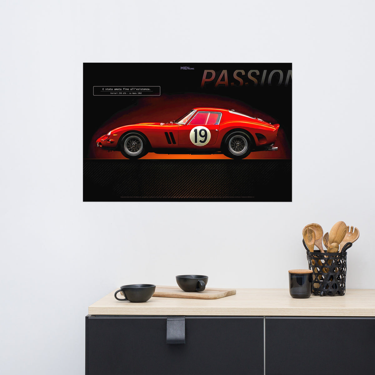 CAVALLO by MIENchic — Ferrari 250 GTO 1962 | 1-of-5 Series - PASSION | 24" x 36" Poster