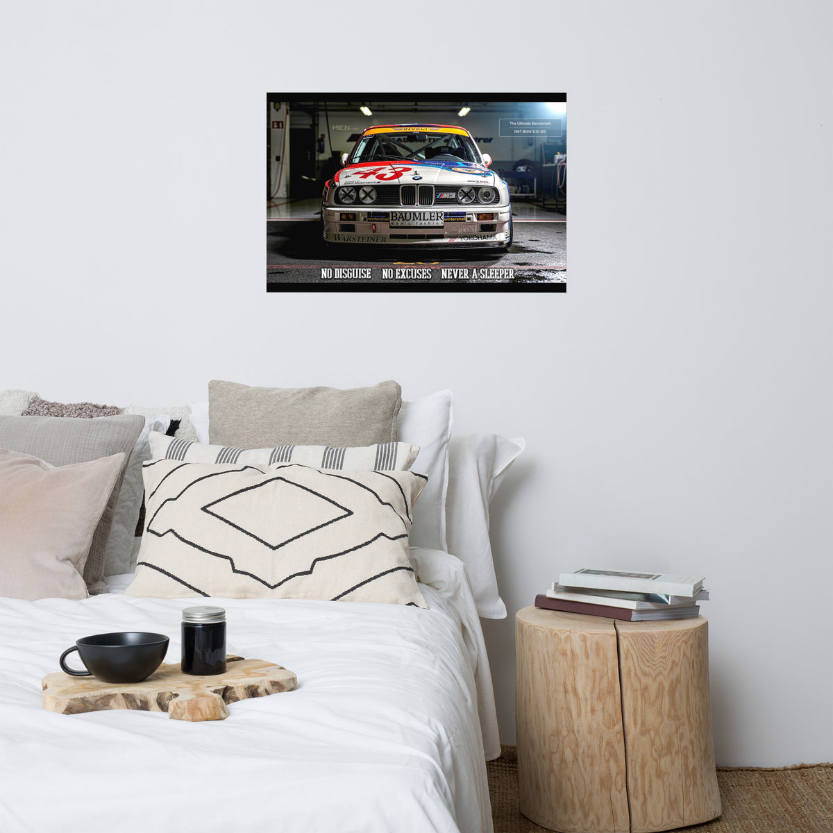 MIENchic — 1987 BMW E30 M3 | Never a Sleeper | 24" × 36" Poster