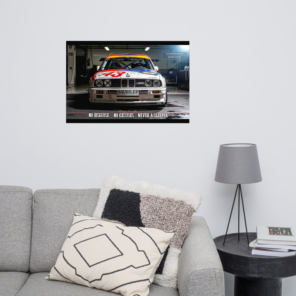 MIENchic — 1987 BMW E30 M3 | Never a Sleeper | 24" × 36" Poster