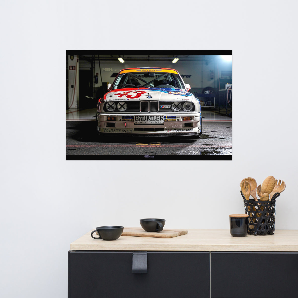 MIENchic — 1987 BMW E30 M3 | DTM Machine | 24" × 36" Poster