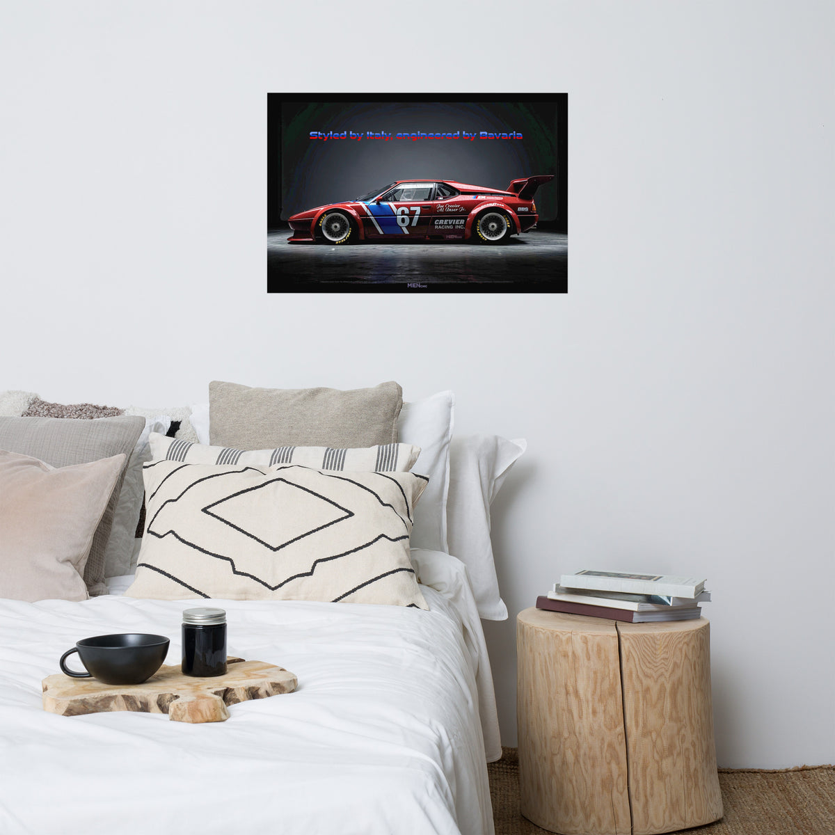 MIENchic — 1981 BMW E26 M1 | Styled in Italy Engineered in Bavaria | 24" × 36" Poster