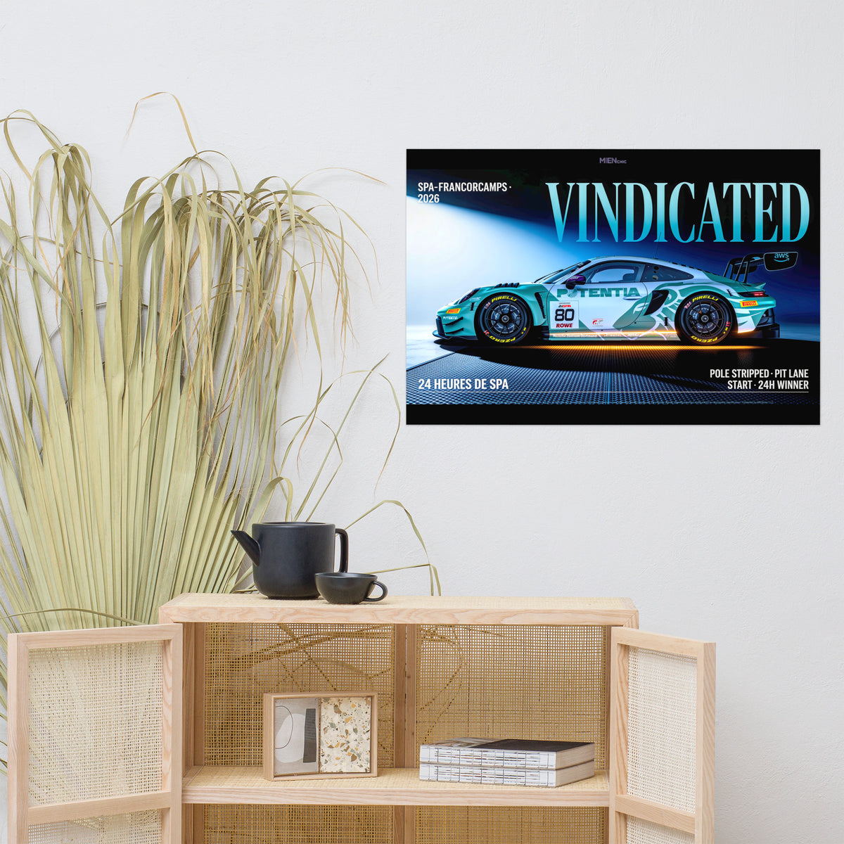 MIENchic — 2026 Porsche 911 GT3 R Spa 24 Hr. Winner | VINDICATED | 24" × 36" Poster
