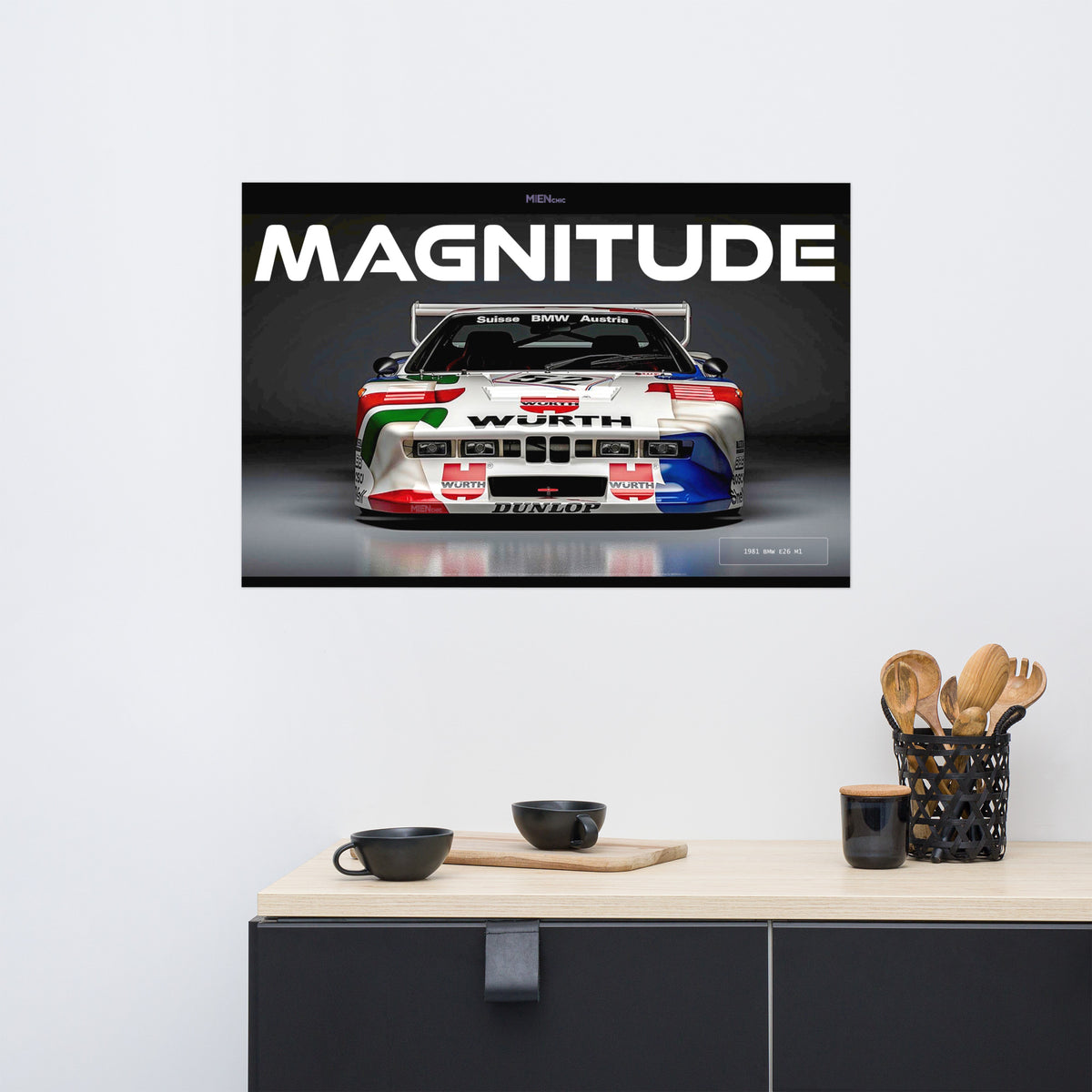 MIENchic — BMW E26 M1 1981 | MAGNITUDE | 24" × 36" Poster