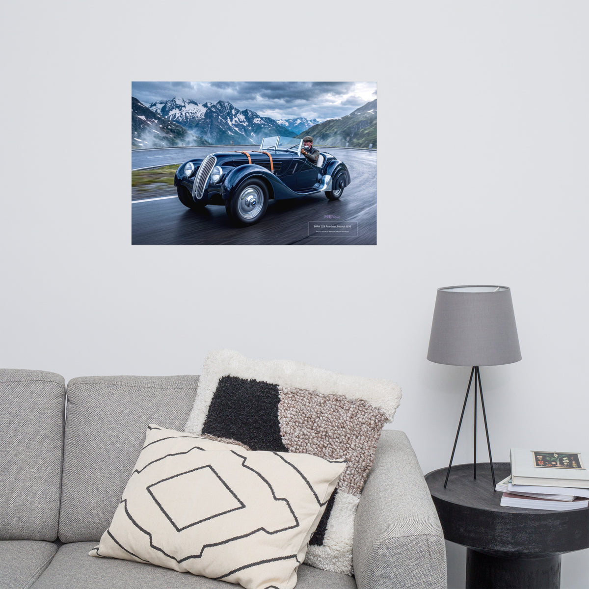 MIENchic — RAPP TO REBIRTH - Volume II - ALPINE | BMW 328 Roadster 1936 | 24" x 36" Poster