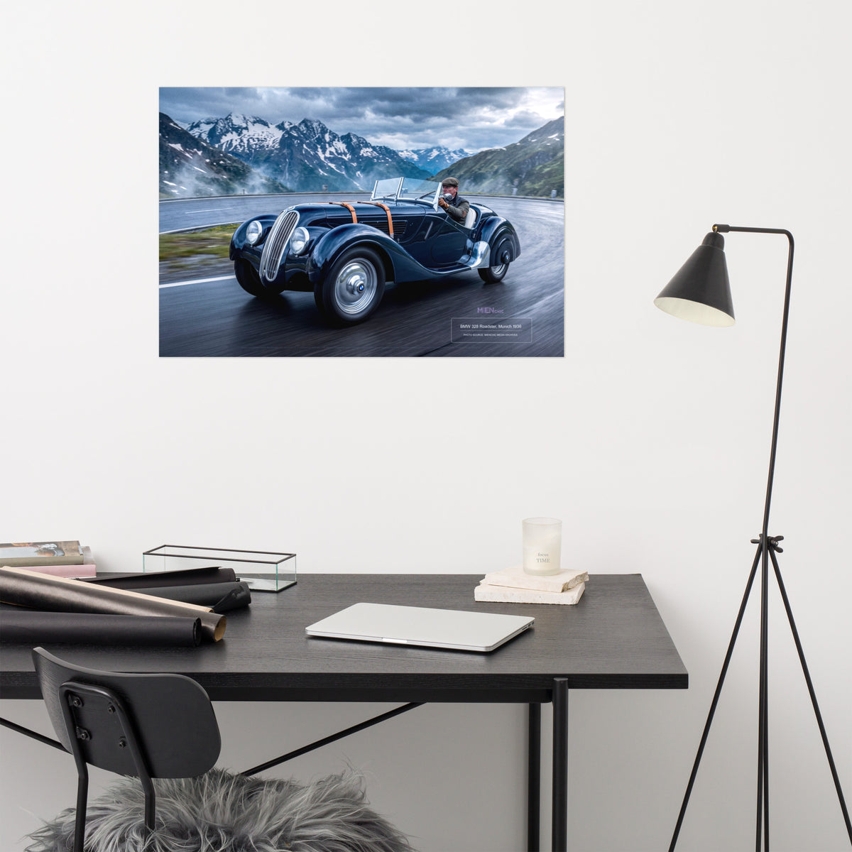 MIENchic — RAPP TO REBIRTH - Volume II - ALPINE | BMW 328 Roadster 1936 | 24" x 36" Poster