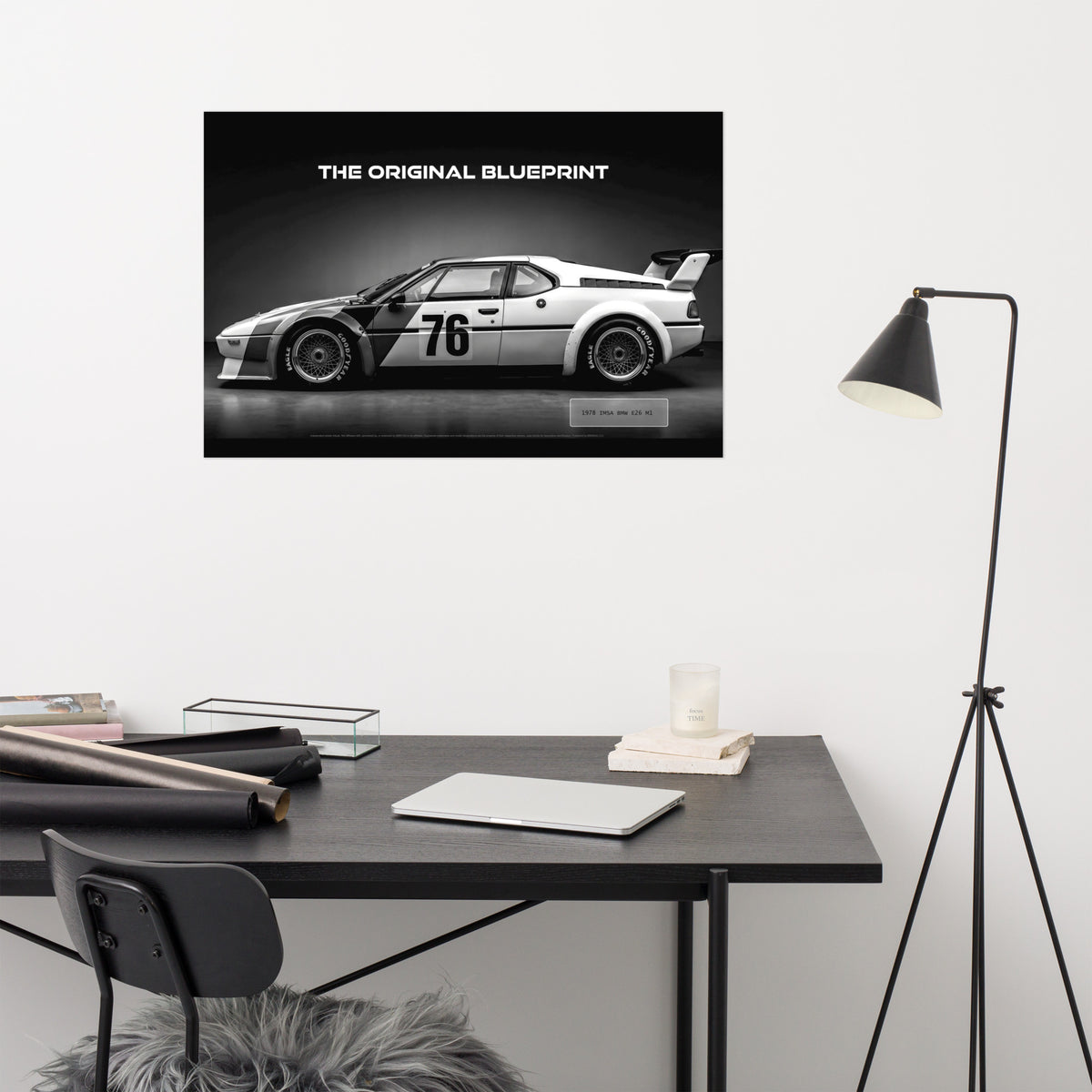 MIENchic — BMW E26 M1 1978 | Original M Blueprint | 24" × 36" Poster