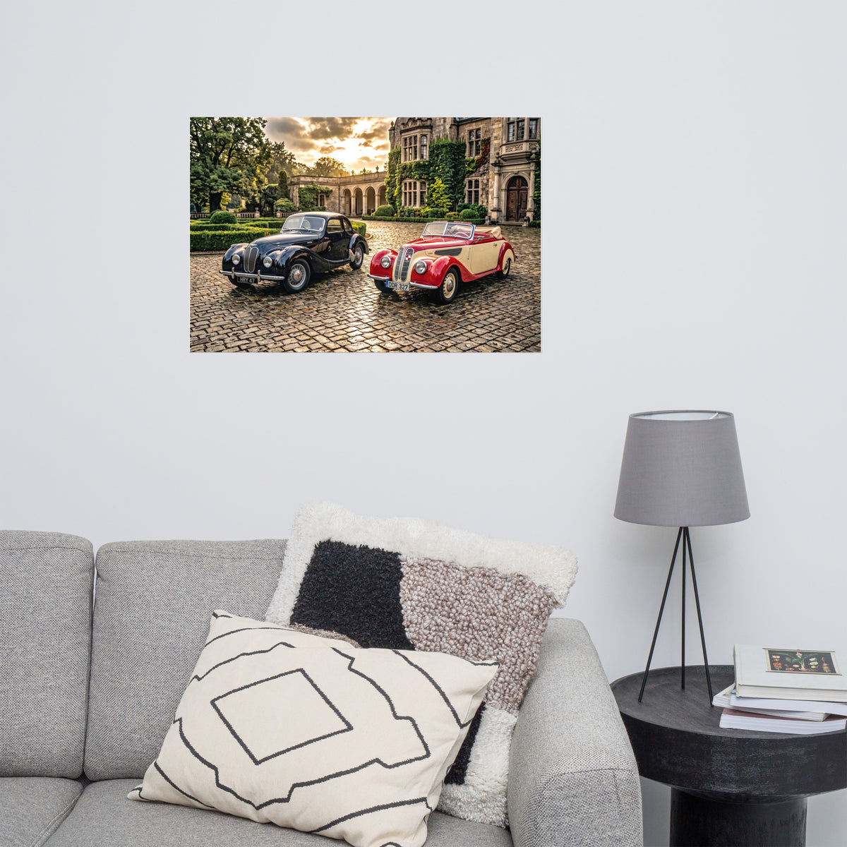 MIENchic — RAPP TO REBIRTH - GHOST LOG: VOLUME II — The Doppelgänger Courtyard | BMW 340 Shadow | 24" x 36"