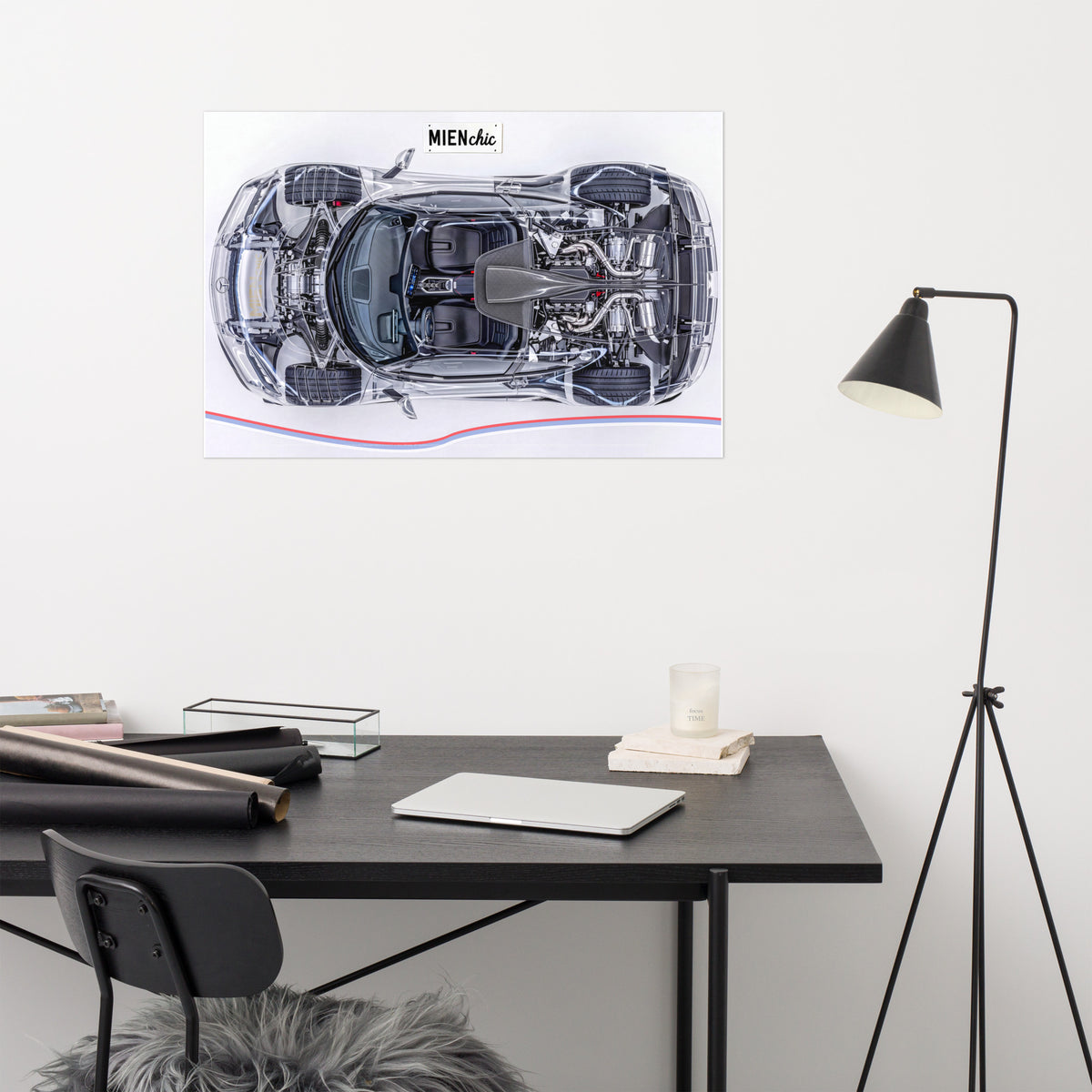 Anatomy of Speed | Hybrid Hypercar Art Print – Independent F1 Engineering X-Ray | 24" x 36" Poster
