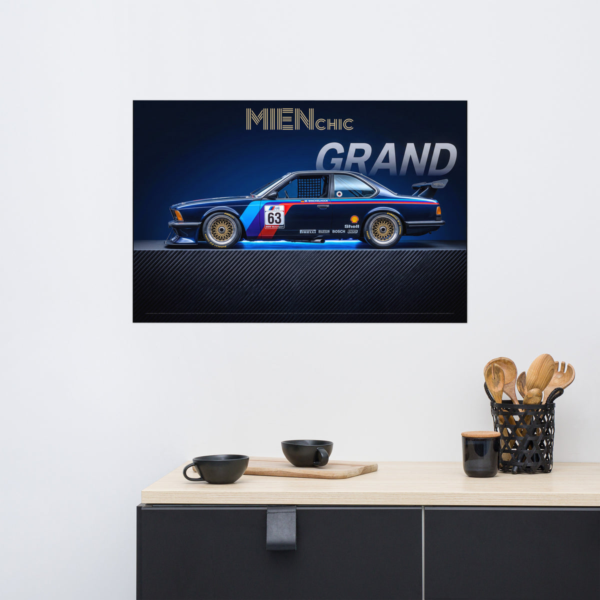 MIENchic — BMW Motorsport Legacy - VOLUME I — GRAND | BMW M635CSi, ETCC Grid 1984 | 24" x 36"