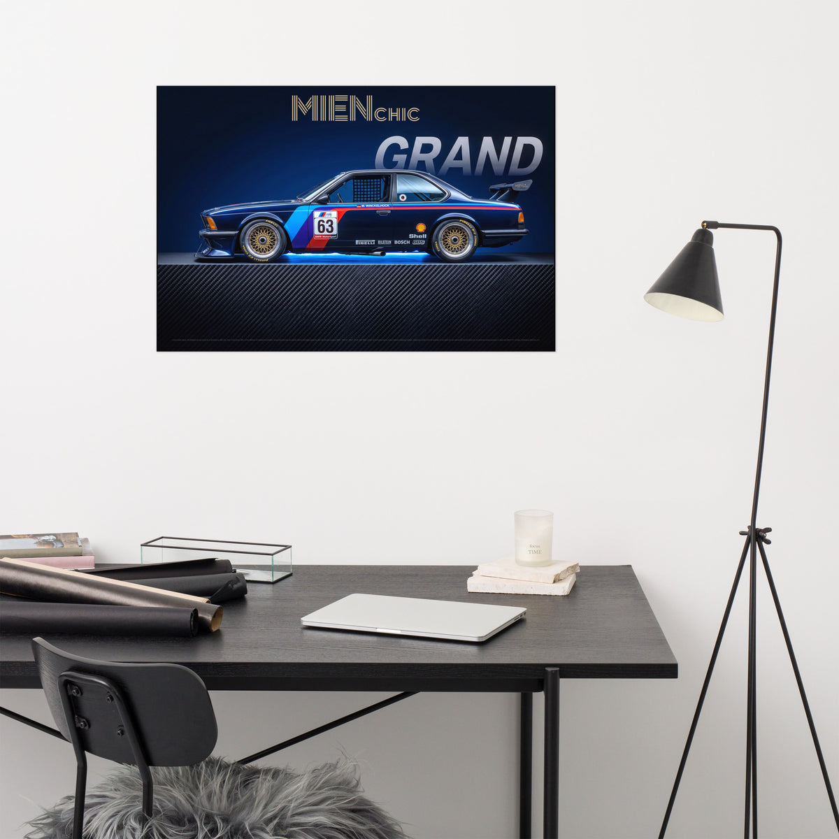 MIENchic — BMW Motorsport Legacy - VOLUME I — GRAND | BMW M635CSi, ETCC Grid 1984 | 24" x 36"