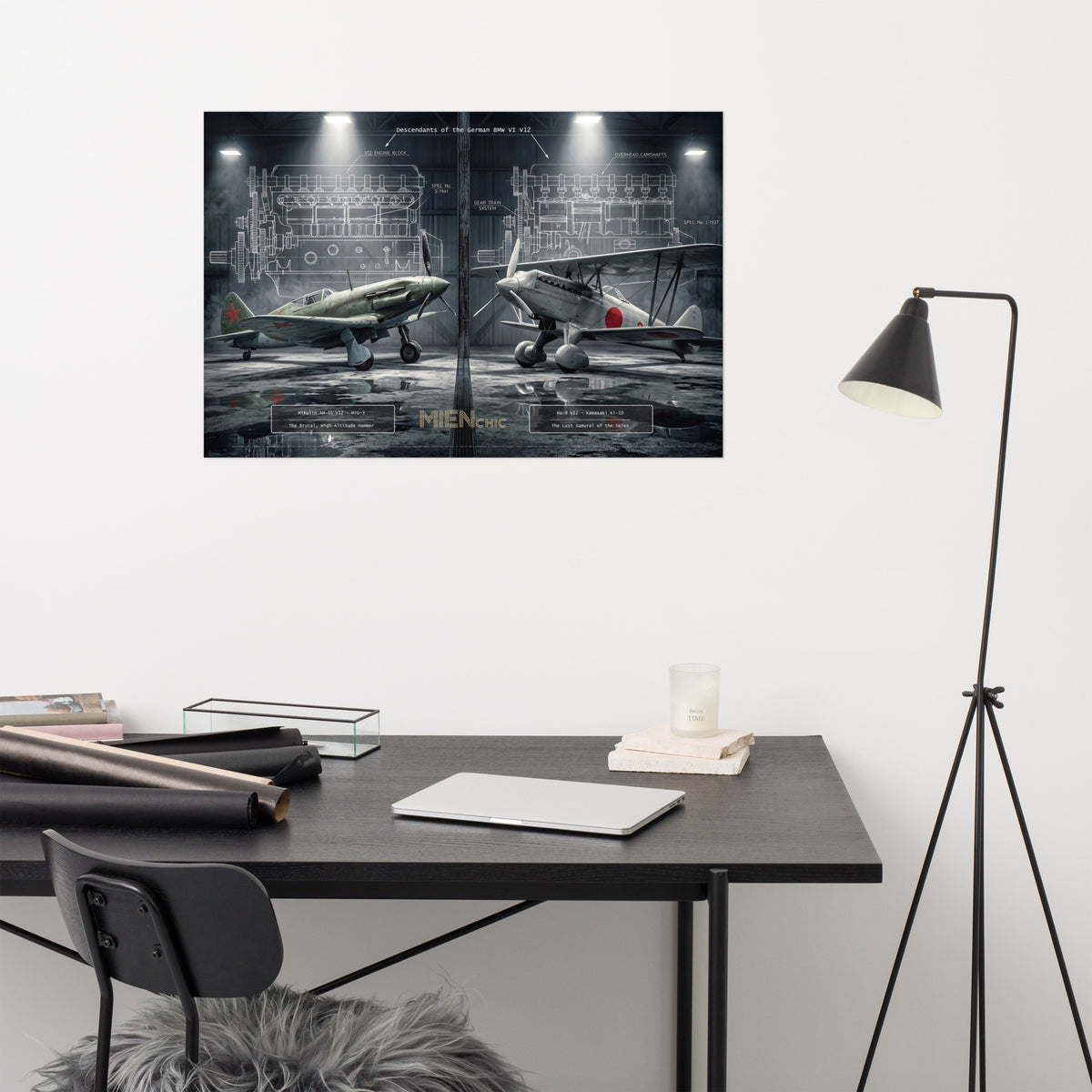 MIENchic — RAPP TO REBIRTH — FORGOTTEN PHANTOMS | The High-Altitude Legends of The Bavarian V12 | 24" x 36"