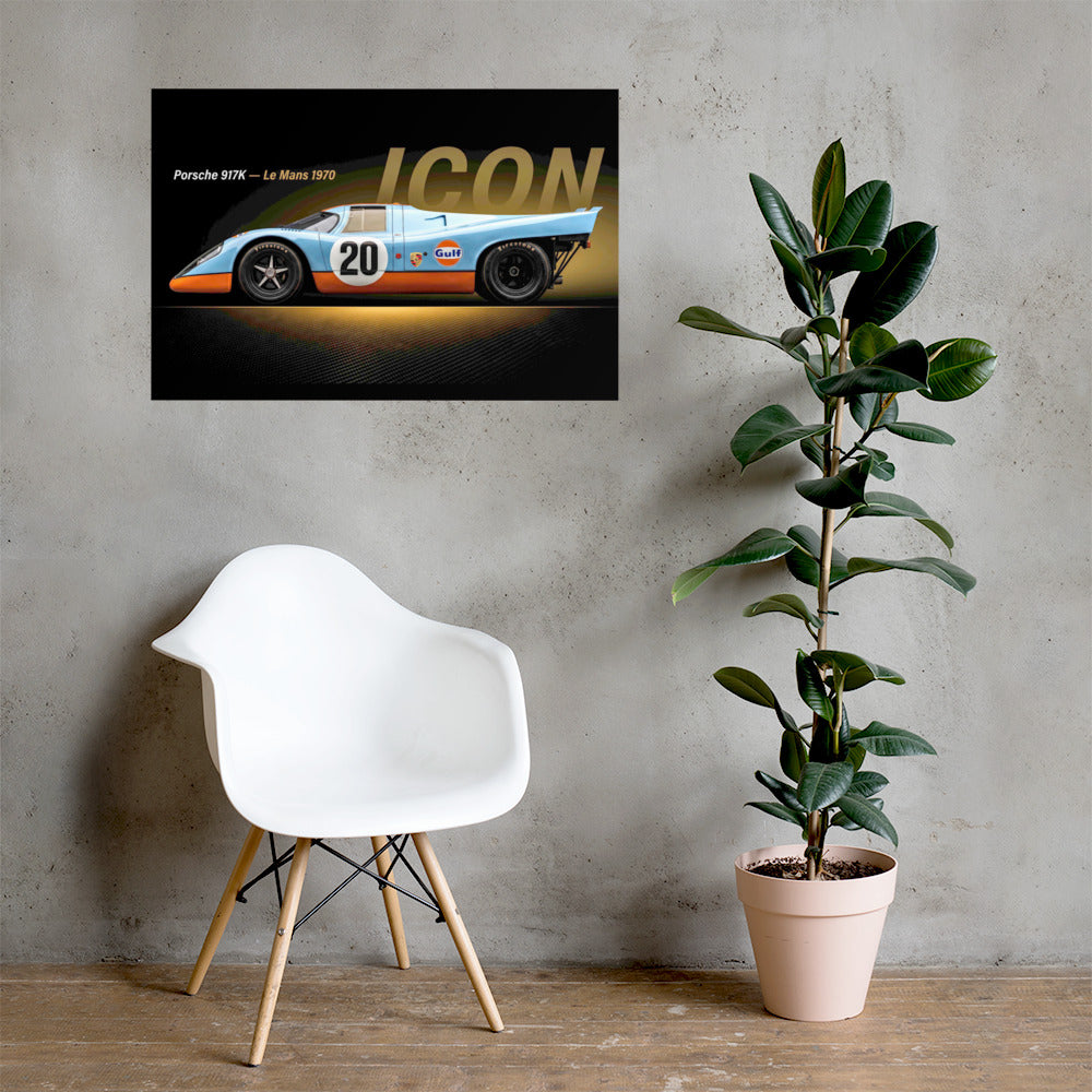 MIENchic — Porsche 917K 1970 Le Mans | LEGENDS of Le Mans Series - ICON | 24" x 36" Poster