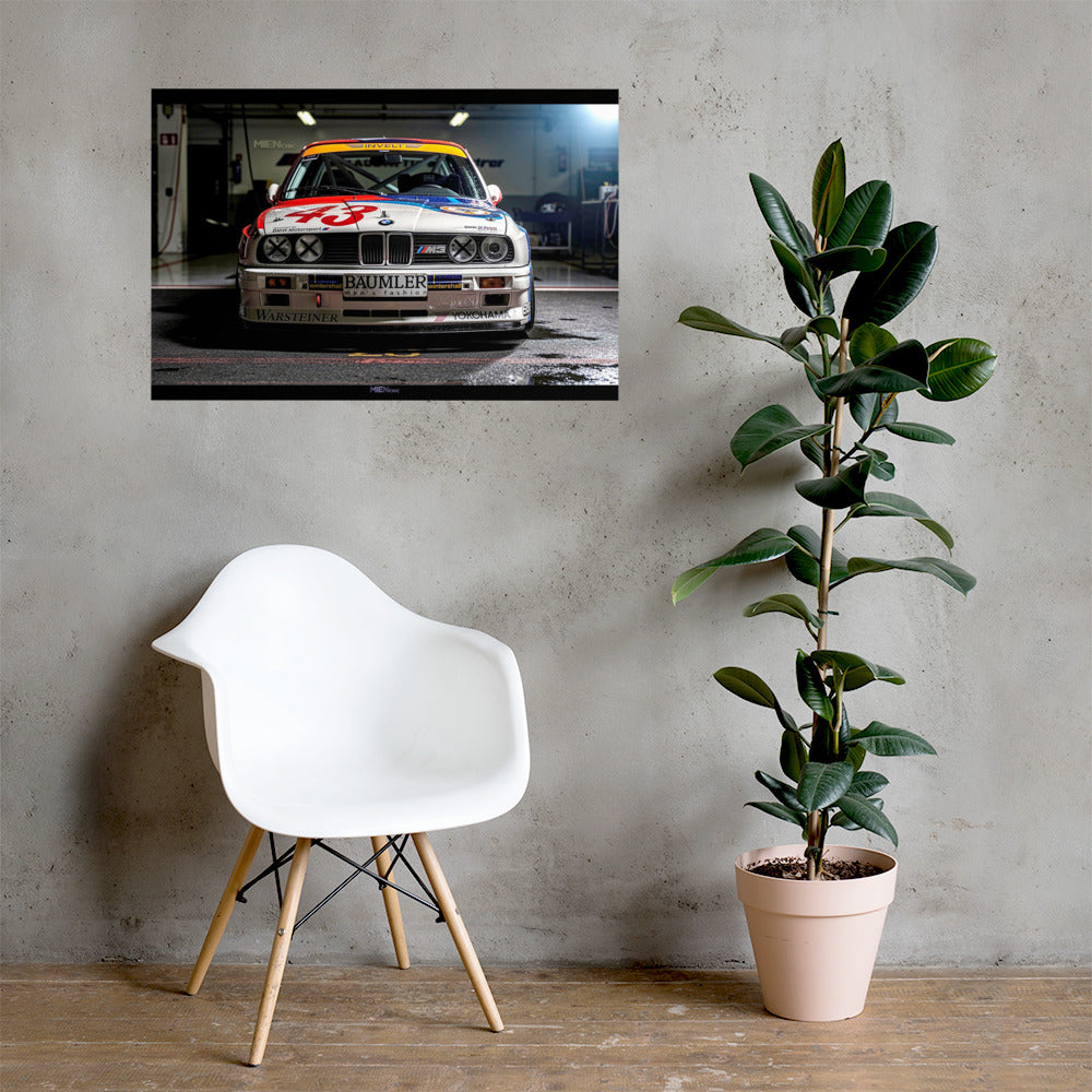 MIENchic — 1987 BMW E30 M3 | DTM Machine | 24" × 36" Poster