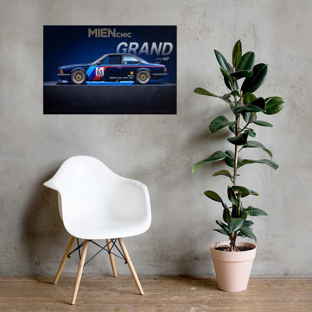 MIENchic — BMW Motorsport Legacy - VOLUME I — GRAND | BMW M635CSi, ETCC Grid 1984 | 24" x 36"