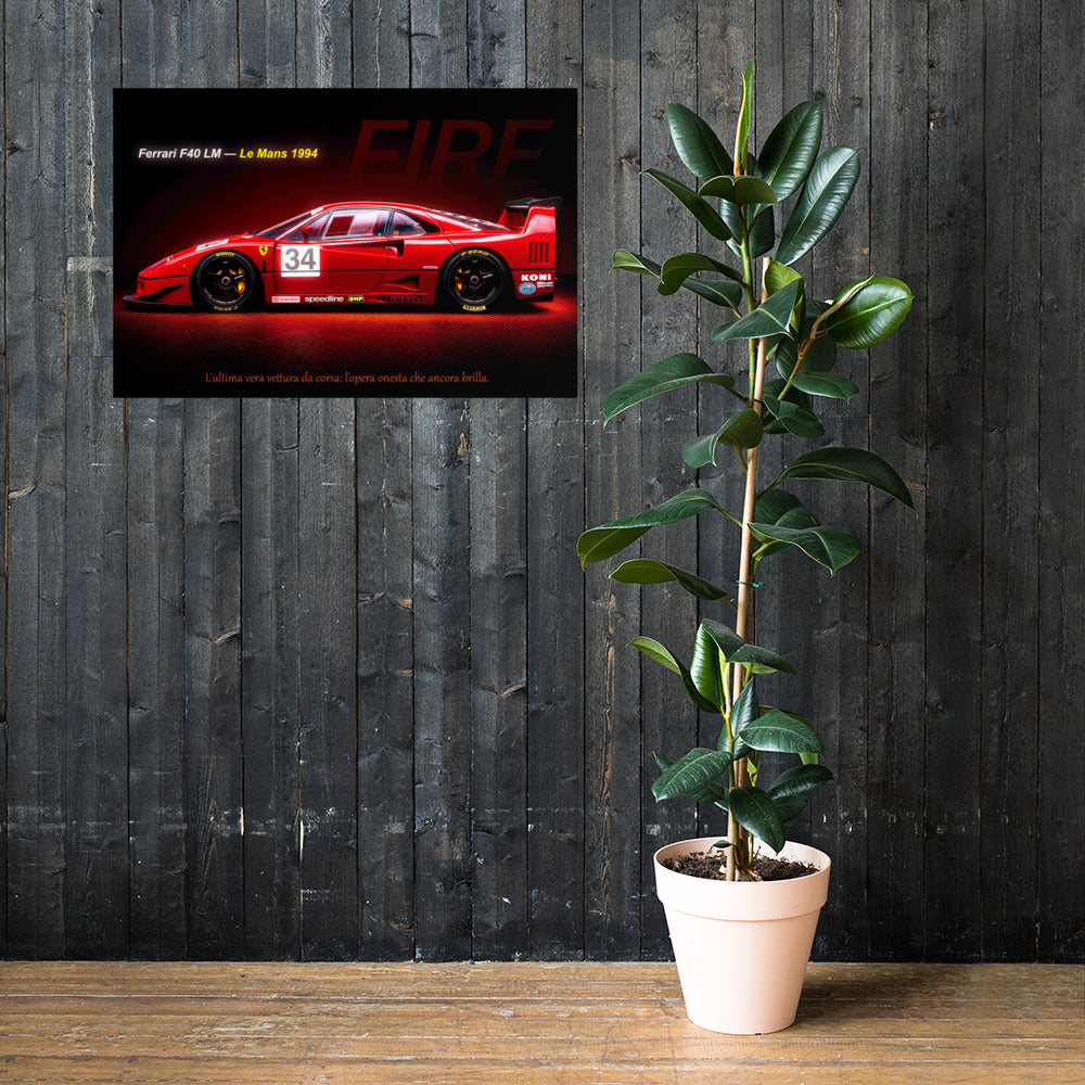 CAVALLO by MIENchic — Ferrari 312P 1969 | 2-of-5 Series - FURY | 24" x 36" Poster