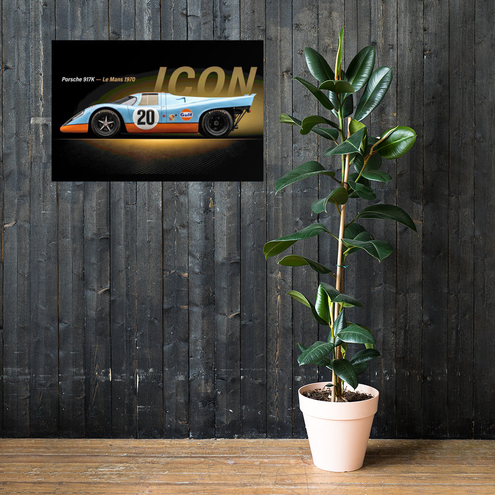 MIENchic — Porsche 917K 1970 Le Mans | LEGENDS of Le Mans Series - ICON | 24" x 36" Poster