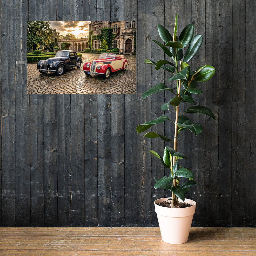 MIENchic — RAPP TO REBIRTH - GHOST LOG: VOLUME II — The Doppelgänger Courtyard | BMW 340 Shadow | 24" x 36"