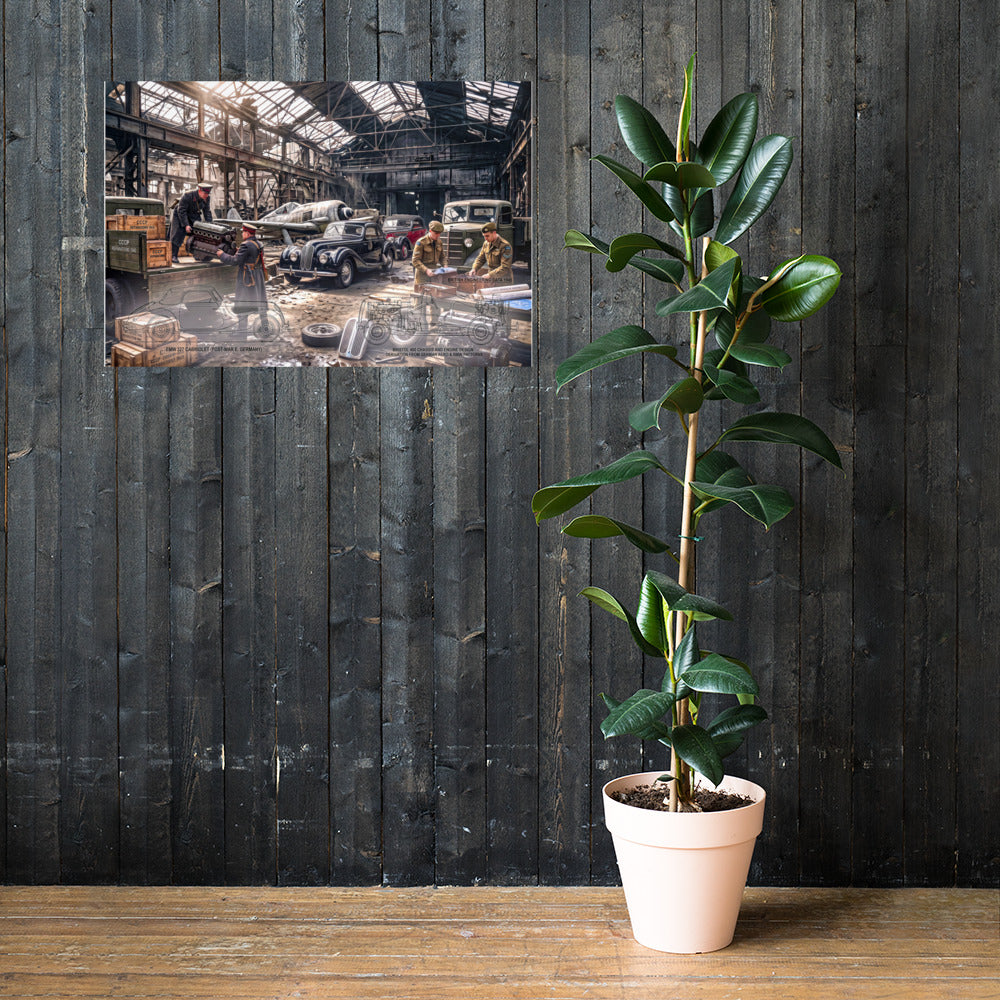 MIENchic — RAPP TO REBIRTH - GHOST LOG: VOLUME I — The Eisenach Partition | Bristol 400 / EMW 327 | 24" x 36"