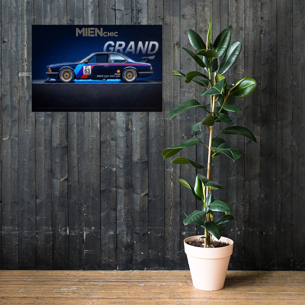 MIENchic — BMW Motorsport Legacy - VOLUME I — GRAND | BMW M635CSi, ETCC Grid 1984 | 24" x 36"